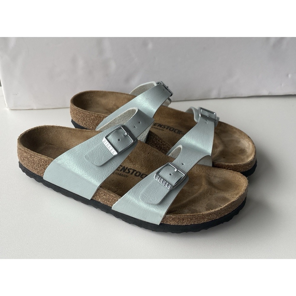 BIRKENSTOCK Sydney Birko-Flor Size 39 US 8-8.5 Narrow Graceful Surf Green $110